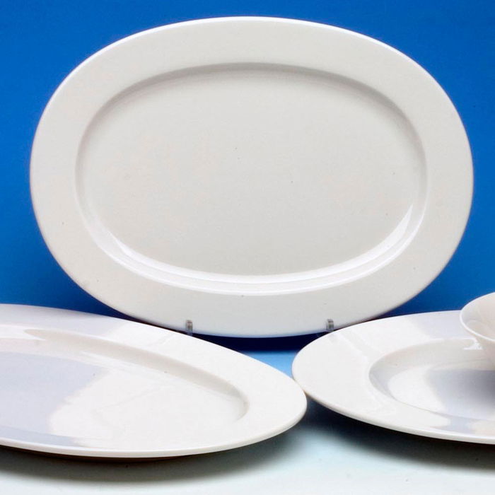 Avet Fuente Oval Rim 31x21,4 cm (4 Unidades) Apto para Lavavajillas, Congelador y Microondas